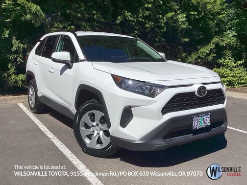 Super White 2021 Toyota RAV4 LE