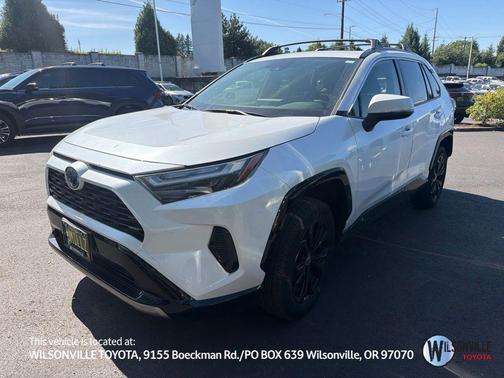 Wind Chill Pearl 2024 Toyota RAV4 Hybrid SE