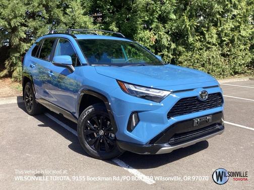 Cavalry Blue 2025 Toyota RAV4 Hybrid SE