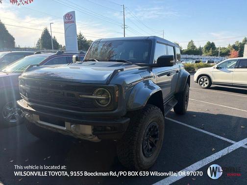 Azure Gray Metallic Tri-Coat 2025 Ford Bronco Raptor