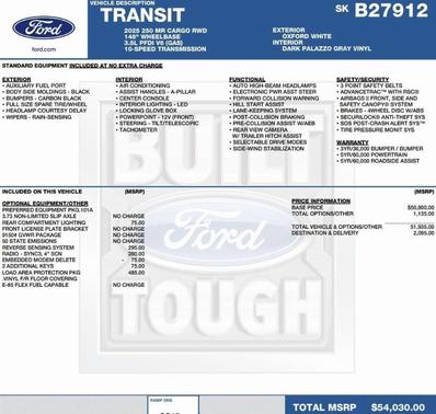 2025 Ford Transit-250 148 WB Medium Roof Cargo