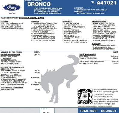 2026 Ford Bronco Outer Banks