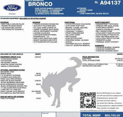 2025 Ford Bronco Outer Banks