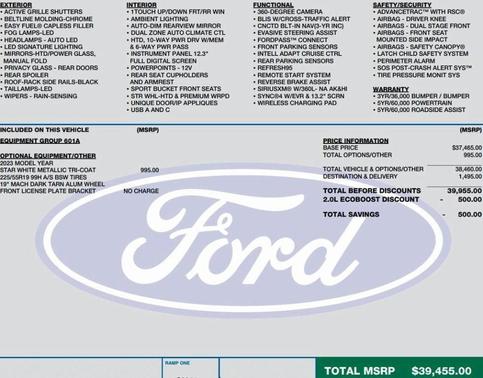 2023 Ford Escape Platinum