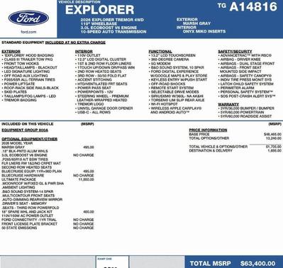 2026 Ford Explorer Tremor