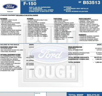 2025 Ford F-150 Platinum