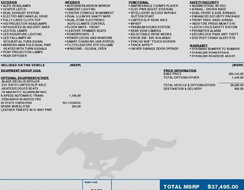 2017 Ford Mustang EcoBoost Premium