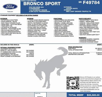 2025 Ford Bronco Sport Big Bend