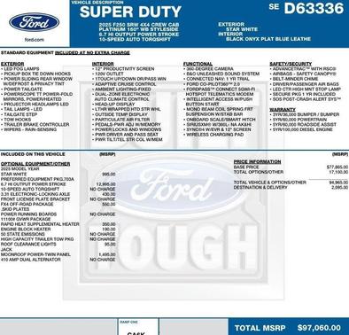 2025 Ford F-250 Platinum