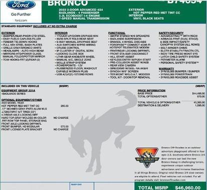 2022 Ford Bronco Badlands