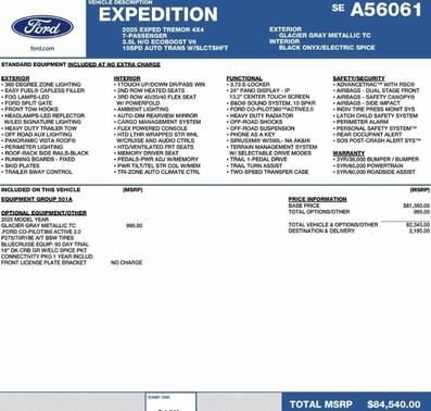 2025 Ford Expedition Tremor