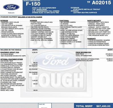 2026 Ford F-150 Platinum
