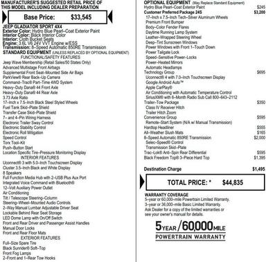 2021 Jeep Gladiator Sport