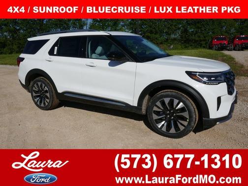 Star White 2026 Ford Explorer Platinum
