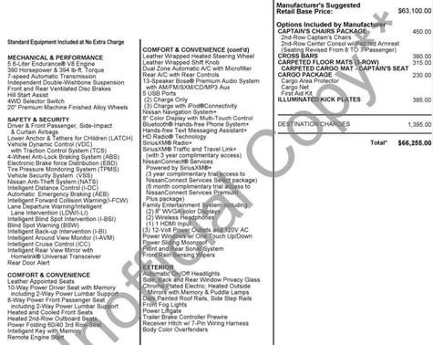 2019 Nissan Armada Platinum