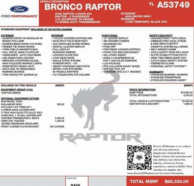 2026 Ford Bronco Raptor