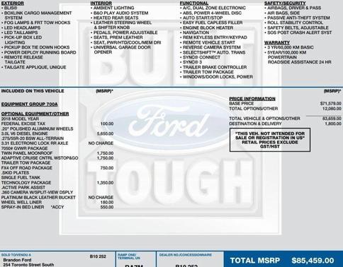 2018 Ford F-150 Platinum