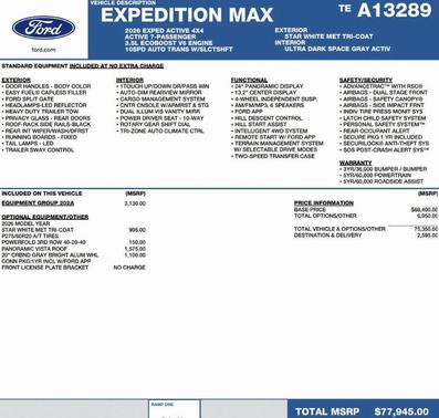Star White 2026 Ford Expedition Max Active