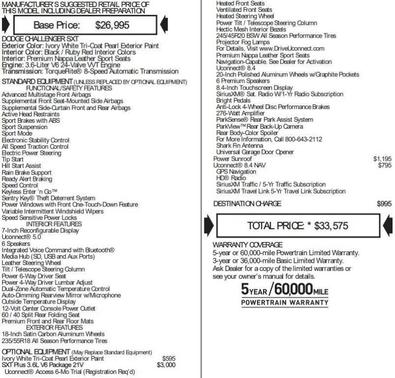 2016 Dodge Challenger SXT