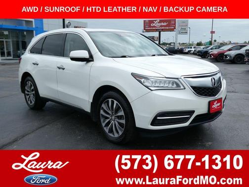 White Diamond Pearl 2016 Acura MDX 3.5L