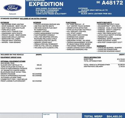 2025 Ford Expedition Platinum