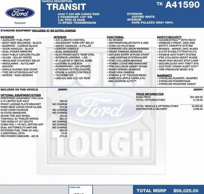 2026 Ford Transit-250 148 WB Medium Roof Cargo