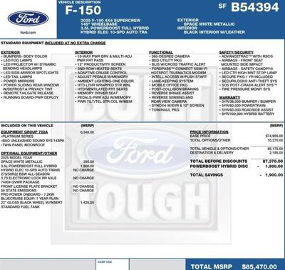 2025 Ford F-150 Platinum