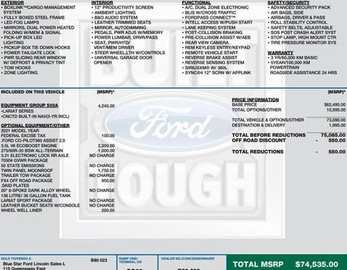 2021 Ford F-150 Lariat