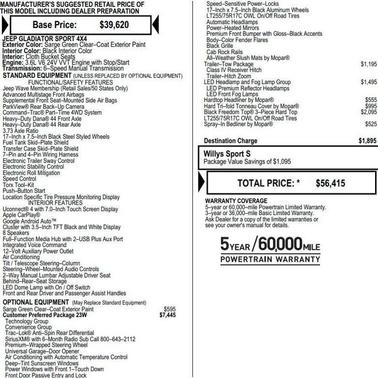 2023 Jeep Gladiator Sport