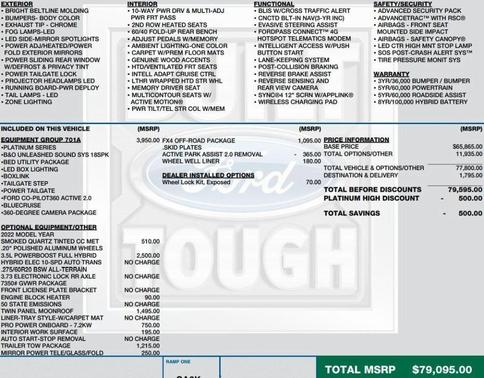 2022 Ford F-150 Platinum