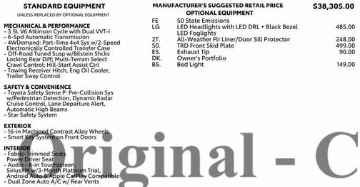 2022 Toyota Tacoma TRD Off Road