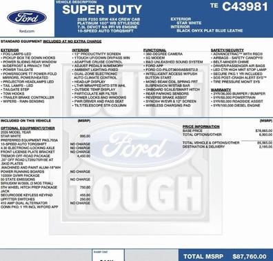 2026 Ford F-250 Platinum