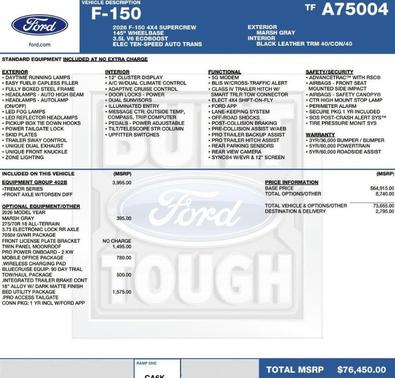 Gray 2026 Ford F-150 Tremor