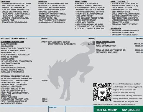2023 Ford Bronco Badlands