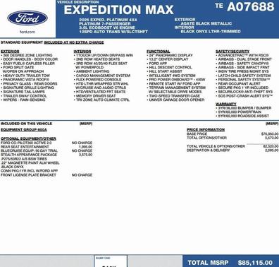 2026 Ford Expedition Max Platinum