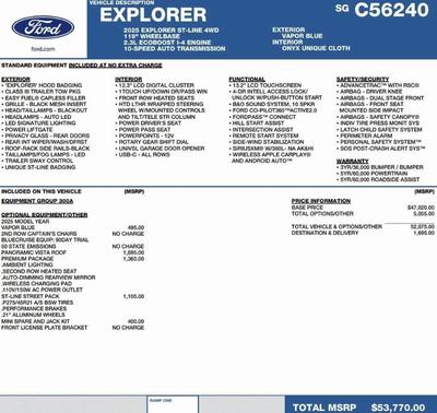 2025 Ford Explorer ST-Line