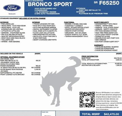 2025 Ford Bronco Sport Outer Banks