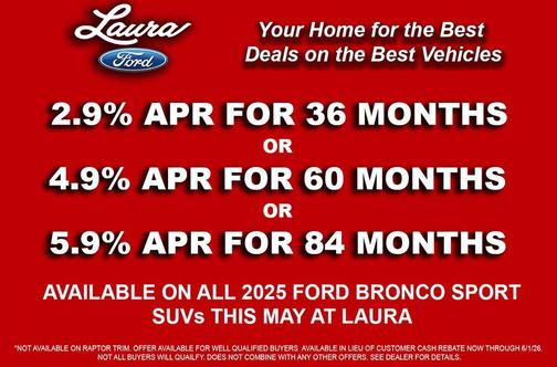 Oxford White 2025 Ford Bronco Sport Big Bend