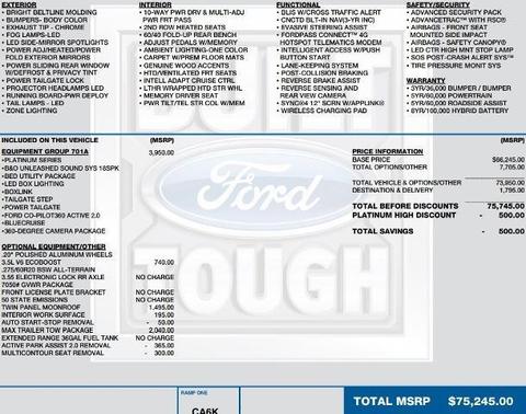 2022 Ford F-150 Platinum