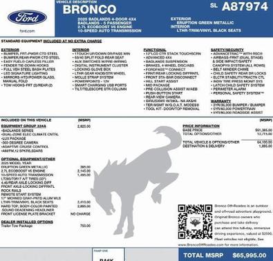 2025 Ford Bronco Badlands