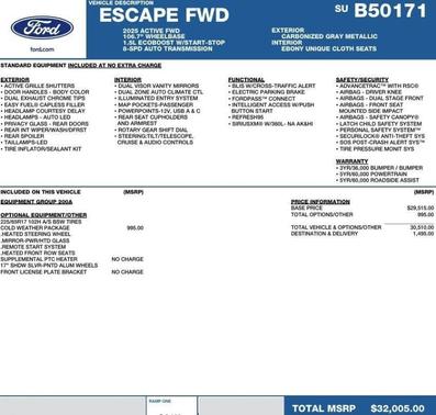 2025 Ford Escape Active