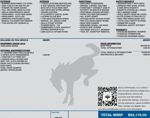 2023 Ford Bronco Badlands