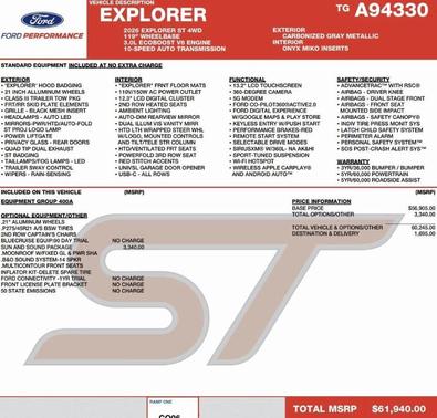 2026 Ford Explorer ST