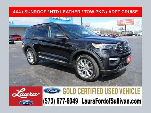 Agate Black Metallic 2023 Ford Explorer XLT