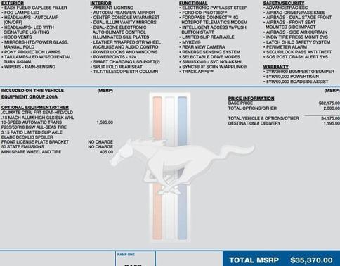 2021 Ford Mustang EcoBoost Premium