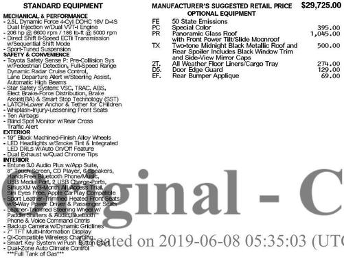 2019 Toyota Camry XSE