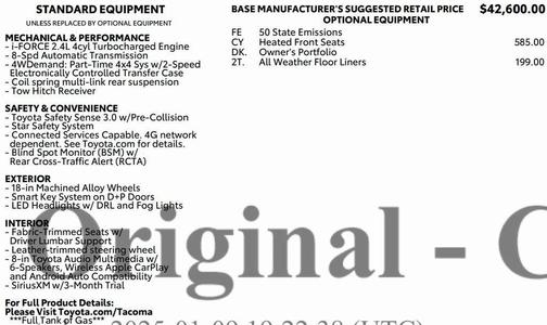 2025 Toyota Tacoma TRD Sport