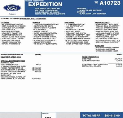 2026 Ford Expedition Platinum