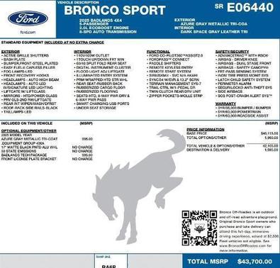 2025 Ford Bronco Sport Badlands