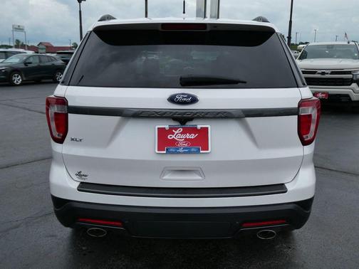 White Platinum Tri-Coat Metallic 2018 Ford Explorer XLT